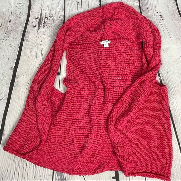 J.JILL Pure Jill coral red knit cotton vest size M - Picture 10 of 12